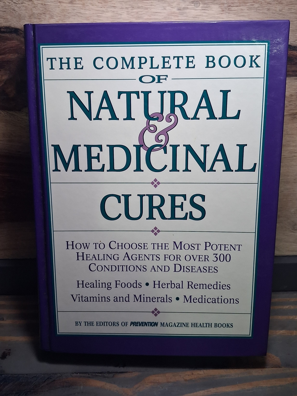 Rodale Press The Complete Book of Natural & Medicinal Cures Hardcover Purple